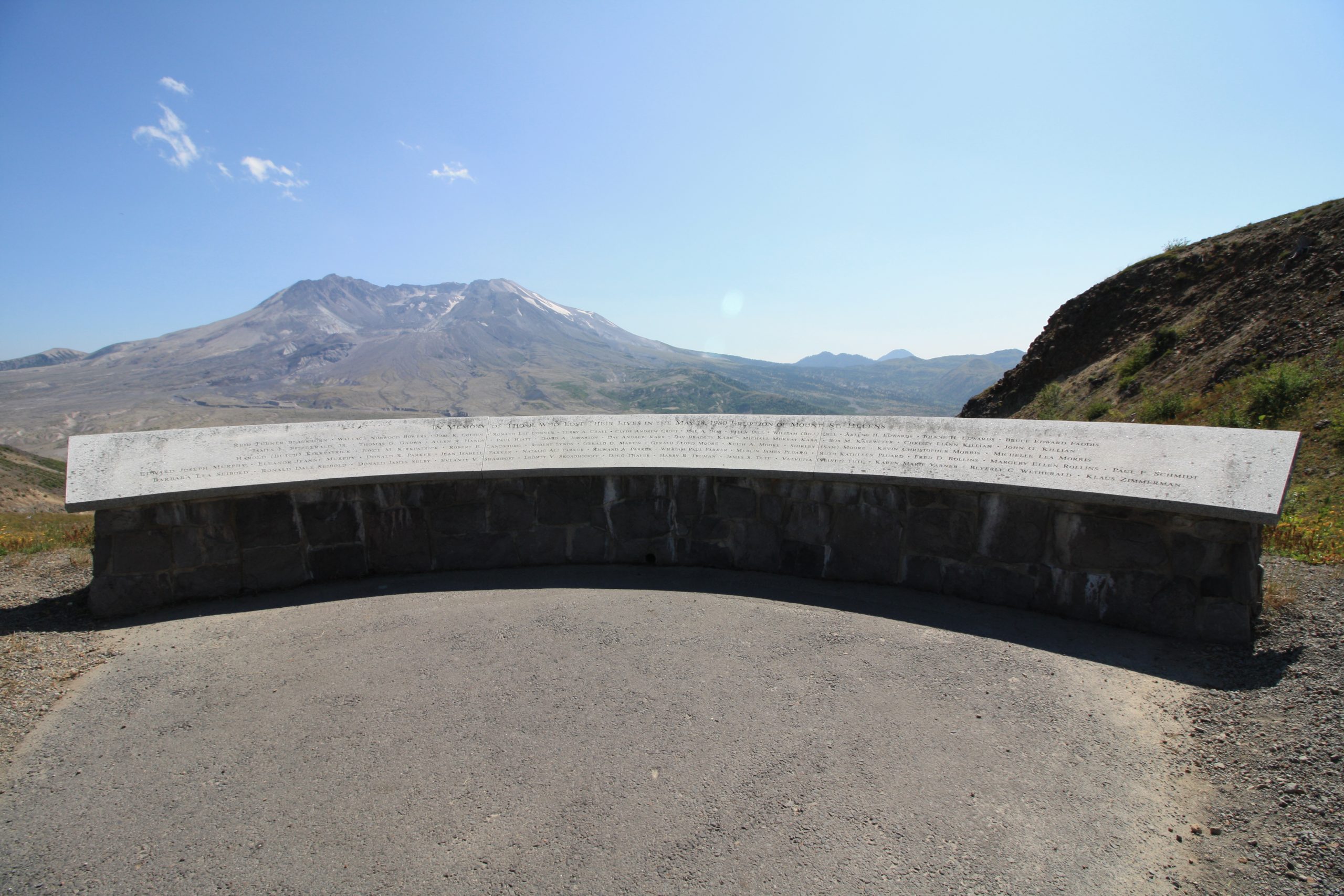 Memorial at Mount St. Helens