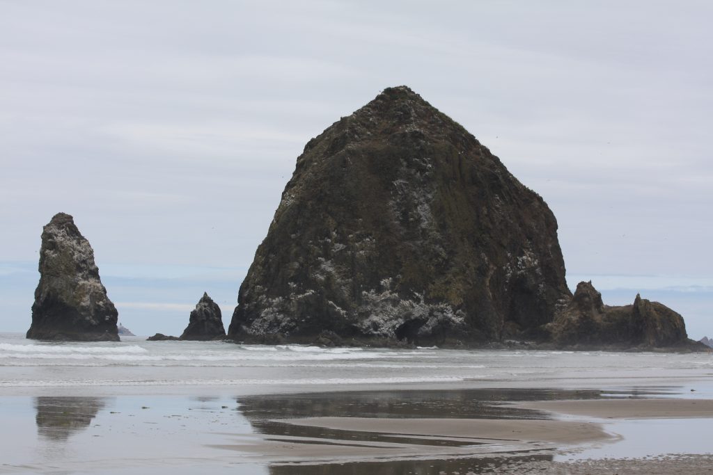 Ocean sale Painting Haystack Rock Cannon Beach Pacific Ocean